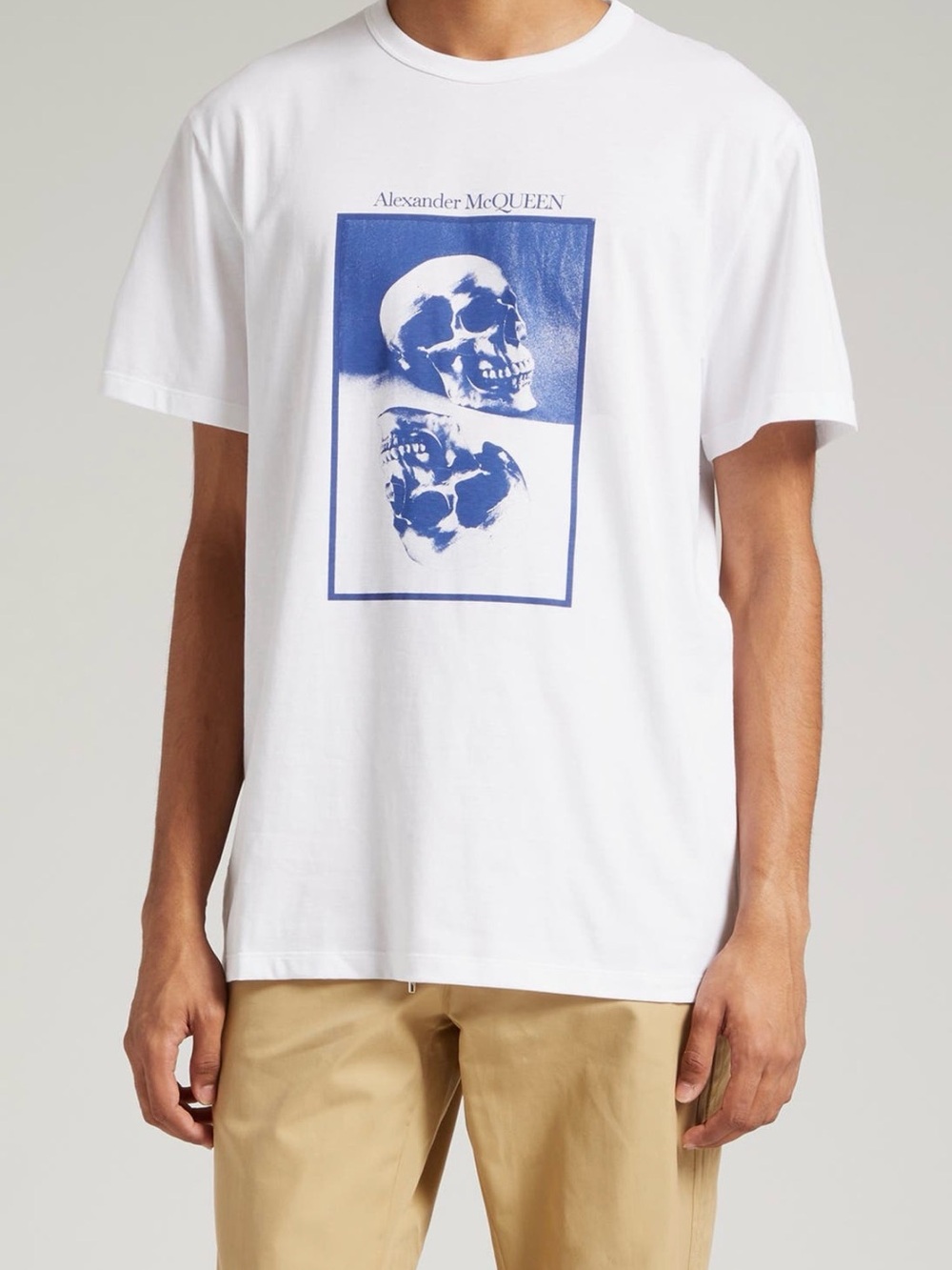 Alexander McQueen Men's Skull Cotton Graphic T-Shirt